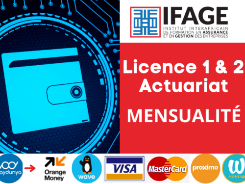 Licence 1 & 2 : Mensualité