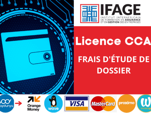 Licence 1 & 2  CCA: Frais d'inscription