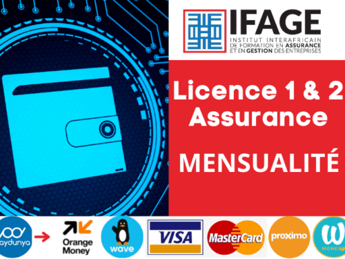 Licence 1 & 2 : Mensualité