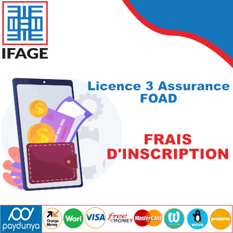 Frais d'inscription FOAD
