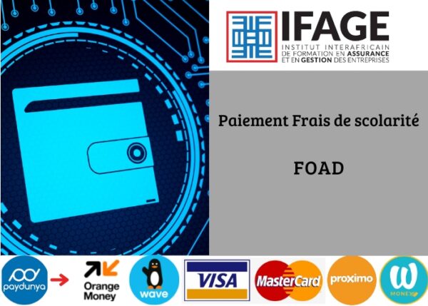 Frais de Scolarité L3 FOAD (3eme Tranche)